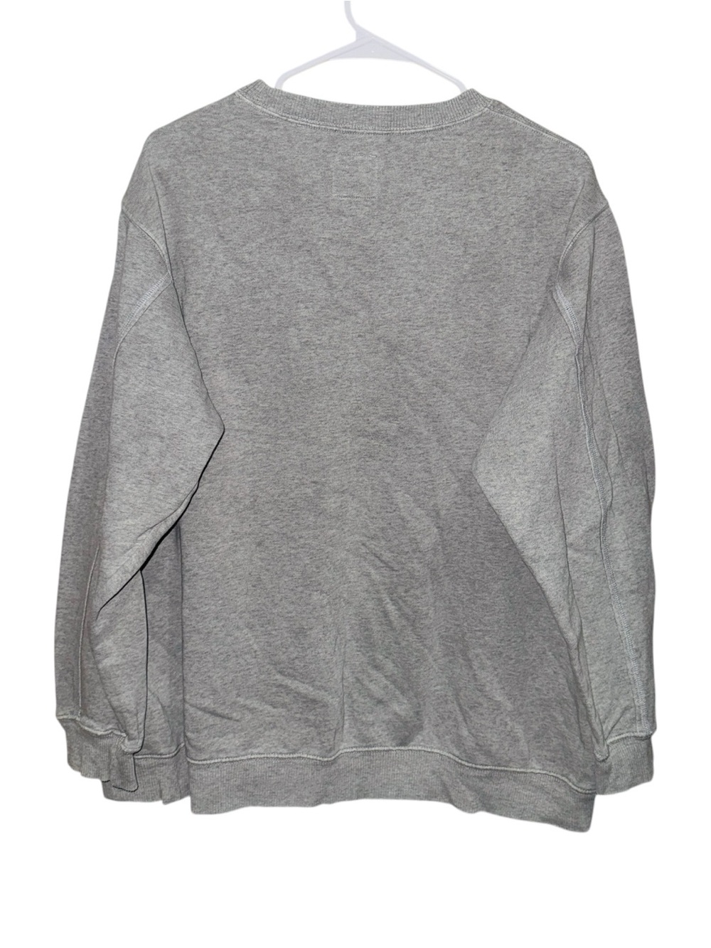 aerie Light Gray Crewneck Pocket Oversize Relaxed Sweater - Picture 4 of 8